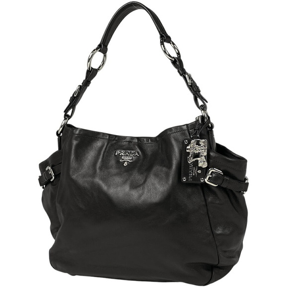 Prada Handbags - Prada Shoulder Bag leather black